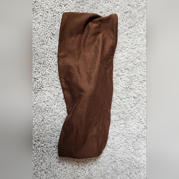 Brown Wide Tie Headband - Picture 2 of 2
